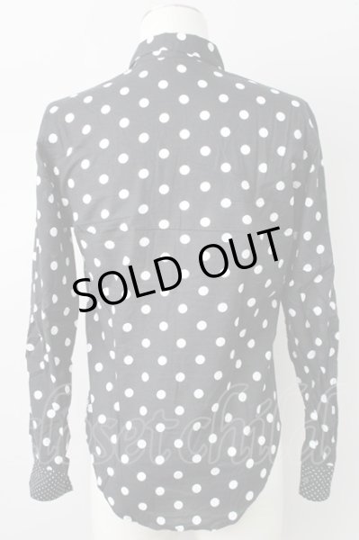 画像2: MILK BOY / COTTON DOT　シャツ  ブラック T-23-11-30-1010-MI-sh-YM-ZT493 (2)