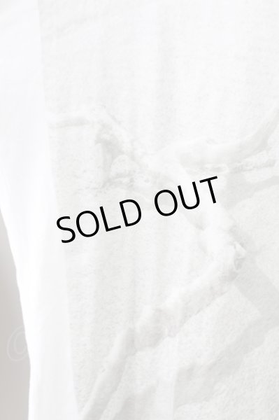 画像3: NO ID. BLACK / beach転写プリントTシャツ ONE ホワイト T-23-11-30-006-NO-ts-YM-ZT512 (3)