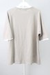 画像2: CAMBIO / フェイクレイヤードワッフルTシャツ M ライトブラウン T-23-11-30-014-CA-ts-YM-ZT510 (2)
