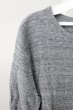 画像3: CAMBIO / コットンワッフル7部丈袖ロング丈カットソー L グレー T-23-11-30-020-CA-to-YM-ZT510 (3)