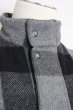 画像4: GalaabenD / ウールチェック中綿ベスト m グレー T-23-12-12-002-Ga-to-YM-ZT016 (4)