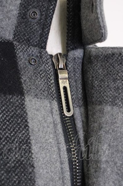 画像5: GalaabenD / ウールチェック中綿ベスト m グレー T-23-12-12-002-Ga-to-YM-ZT016 (5)