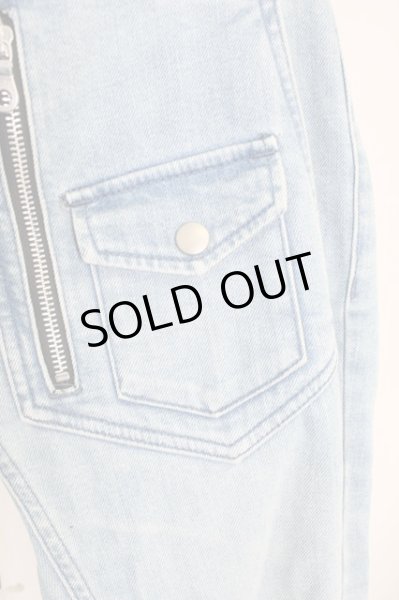 画像4: NO ID. / ストレッチデニムＤポケットライダーススキニー 1 ライトインディゴ T-23-12-12-014-NO-pa-YM-ZT376 (4)