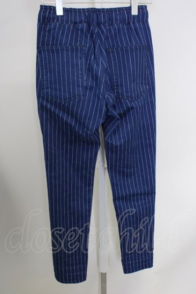 画像2: Moonage Devilment(清春) / ストレッチイージーストライプパンツ S ブルー T-23-12-12-015-Mo-pa-YM-ZT376 (2)