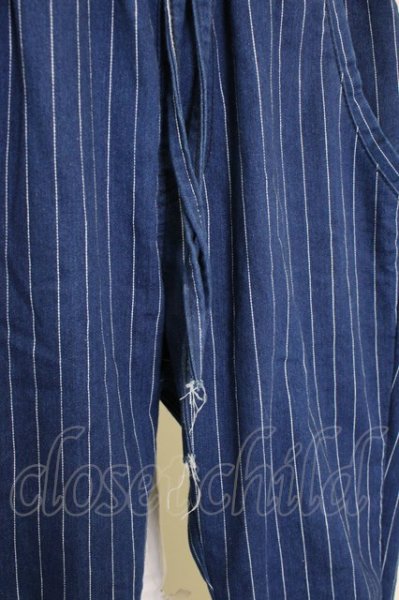 画像4: Moonage Devilment(清春) / ストレッチイージーストライプパンツ S ブルー T-23-12-12-015-Mo-pa-YM-ZT376 (4)