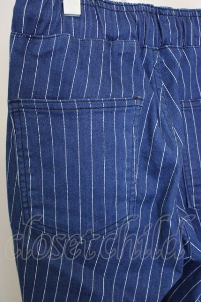 画像5: Moonage Devilment(清春) / ストレッチイージーストライプパンツ S ブルー T-23-12-12-015-Mo-pa-YM-ZT376 (5)