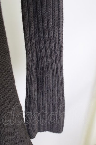 画像5: Moonage Devilment(清春) / ショールカラーニットガウン 44 ダークブラウン T-23-12-12-001-Mo-to-YM-ZT376 (5)