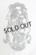 【WINTERセール】NO ID. BLACK / MIXフェイクファーフーデッドBLZジャケット ONE アイボリーMIX T-23-12-12-007-NO-ou-YM-ZT-M129