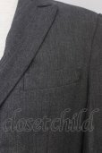 画像4: 【WINTERセール】SCHLUSSEL / シャイニーピークドラペルテーラードジャケット 2 グレー T-23-12-19-019-SC-ja-YM-ZT312