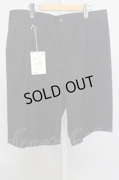 画像1: ZARA / 【タグ付き】ORIGIN タックショートパンツ 44 ブラック T-23-12-19-024-ZA-pa-YM-ZT315 (1)