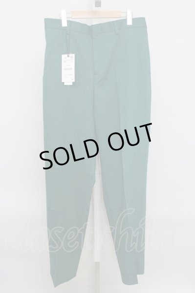 画像1: ZARA / 【タグ付き】カラーワイドスラックスパンツ EU 42 グリーン T-23-12-19-026-ZA-pa-YM-ZT315 (1)