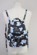 【WINTERセール】TRAVAS TOKYO / 2WAYクマ総柄バックパック’22SS/  ブラック T-23-12-19-037-TR-ba-YM-ZT-MK001