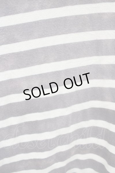 画像5: CHARM CULT / ブリーチボーダー六部袖カットソー 2 ブラウン T-23-12-19-004-CH-ts-YM-ZT313 (5)