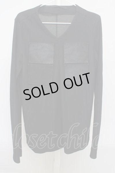 画像1: JULIUS / パッチLgCT カットソー 1 ブラック T-23-12-19-011-JU-to-YM-ZT314 (1)