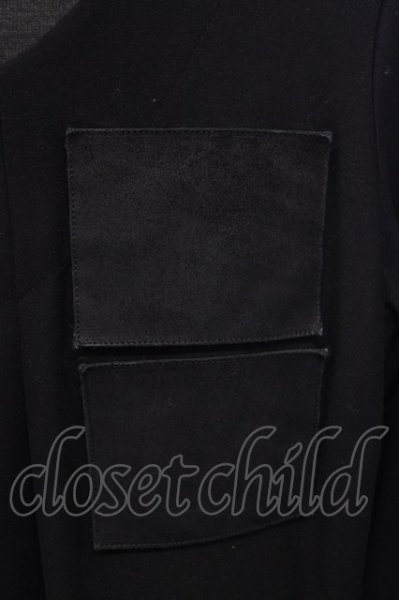 画像4: JULIUS / パッチLgCT カットソー 1 ブラック T-23-12-19-011-JU-to-YM-ZT314 (4)