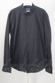 画像1: ZARA / ゴムカフスショートカラーシャツ EU M ブラック T-23-12-31-001-ZA-sh-YM-ZT336 (1)