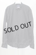 【WINTERセール】ZARA / ゴムカフスショートカラーシャツ EU M ブラック T-23-12-31-001-ZA-sh-YM-ZT336