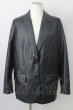画像1: ZARA / PUピークドラペルミディブレザージャケット EU M ブラック T-23-12-31-004-ZA-ja-YM-ZT-ML004 (1)