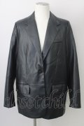 【WINTERセール】ZARA / PUピークドラペルミディブレザージャケット EU M ブラック T-23-12-31-004-ZA-ja-YM-ZT-ML004