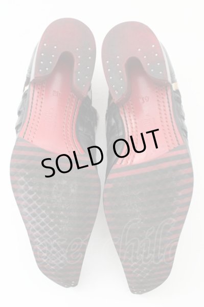 画像4: Hiromu Takahara / バターナイフシューズ 41 ブラックｘパターン T-23-12-31-030-Hi-sho-YM-ZT-S006 (4)