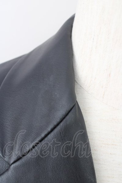 画像3: ZARA / PUピークドラペルミディブレザージャケット EU M ブラック T-23-12-31-004-ZA-ja-YM-ZT-ML004 (3)