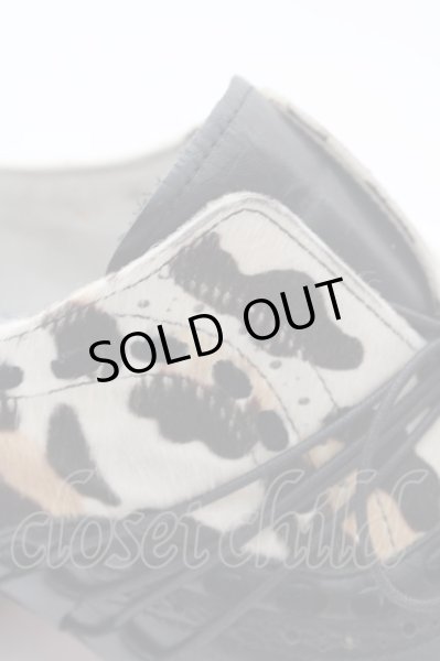 画像7: Hiromu Takahara / バターナイフシューズ 41 ブラックｘパターン T-23-12-31-030-Hi-sho-YM-ZT-S006 (7)