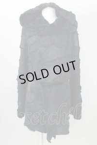 14th Addiction / MOUTON COAT 2 ブラック T-23-12-31-008-14-ou-YM-ZT-M002