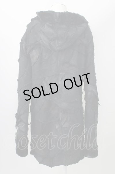 画像2: 14th Addiction / MOUTON COAT 2 ブラック T-23-12-31-008-14-ou-YM-ZT-M002 (2)