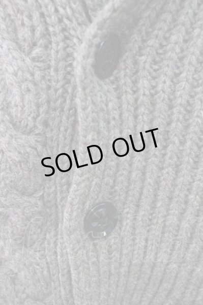 画像6: GOSTAR DE FUGA / カーディガン.ケーブル編みショルーカラーニット 44 ブラウン T-24-01-05-002-GO-to-YM-ZT307 (6)