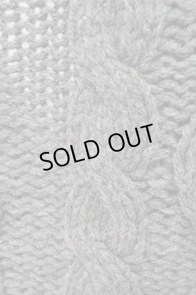 画像7: GOSTAR DE FUGA / カーディガン.ケーブル編みショルーカラーニット 44 ブラウン T-24-01-05-002-GO-to-YM-ZT307 (7)