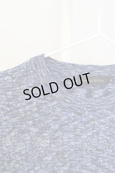 画像2: GOSTAR DE FUGA / ニット.リンクス柄 44 ブルー T-24-01-05-001-GO-to-YM-ZT307 (2)