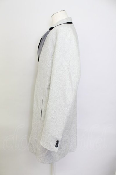 画像3: FUGA / コート.ラムレザー切り替えライダースチェスター 46 グレー T-24-01-05-011-FU-ou-YM-ZT-ML028 (3)