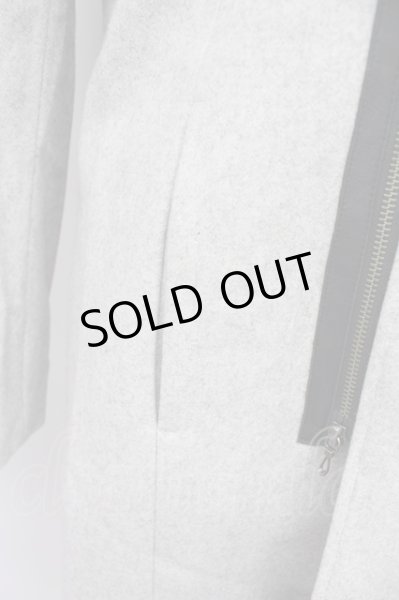 画像6: FUGA / コート.ラムレザー切り替えライダースチェスター 46 グレー T-24-01-05-011-FU-ou-YM-ZT-ML028 (6)