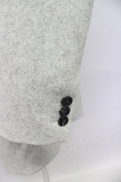 画像7: FUGA / コート.ラムレザー切り替えライダースチェスター 46 グレー T-24-01-05-011-FU-ou-YM-ZT-ML028 (7)