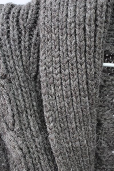 画像3: GOSTAR DE FUGA / カーディガン.ケーブル編みショルーカラーニット 44 ブラウン T-24-01-05-002-GO-to-YM-ZT307 (3)