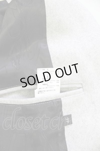 画像8: FUGA / コート.ラムレザー切り替えライダースチェスター 46 グレー T-24-01-05-011-FU-ou-YM-ZT-ML028 (8)