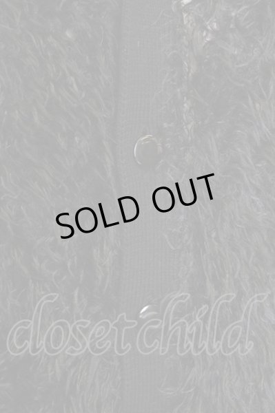 画像3: LAD MUSICIAN / ナイロンシャギーニットカーディガン 44 ブラック T-24-01-13-018-LA-to-YM-ZT067 (3)