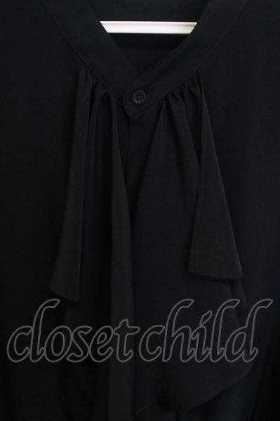 画像3: LAD MUSICIAN / DECHINE FRILL SHIRTシャツ 46 ブラック T-24-01-13-019-LA-sh-YM-ZT040 (3)