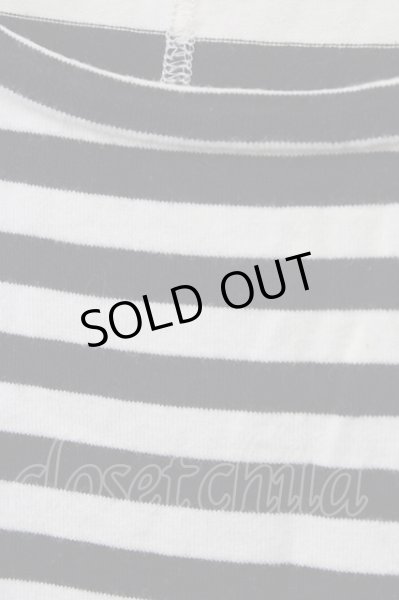 画像4: AMPHIBIAN / ボーダーロングタンクトップ F ブラックｘホワイト T-24-01-13-003-AM-to-YM-ZT161 (4)