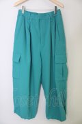 【WINTERセール】MAISON SPECIAL / 【タグ付き】スポンジッシュプライムワイドカーゴパンツ 01 ミントグリーン T-24-01-13-024-MA-to-YM-ZT040