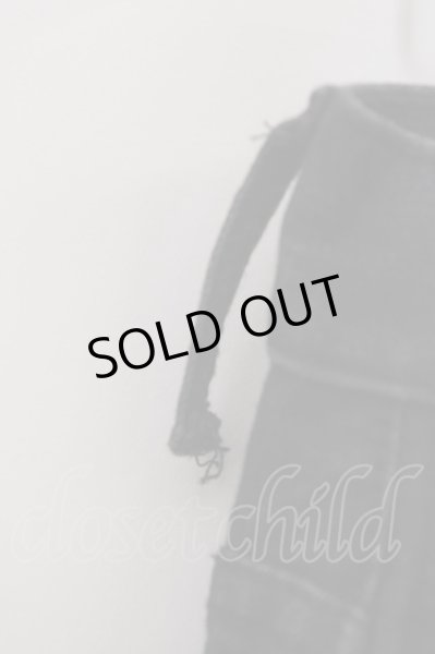 画像8: 青激-SEIGEKI- / ストレッチダメージスキニーパンツ（レザーリペア） 26 ブラック T-24-01-13-033-el-pa-YM-ZT225 (8)