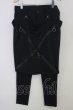 画像1: KMK(KINGLY MASK)  / ジップフラップ付きストレッチスキニー L ブラック T-24-01-13-038-KM-pa-YM-ZT377 (1)