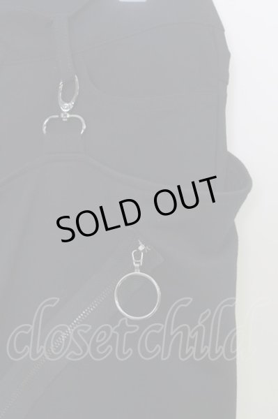 画像3: KMK(KINGLY MASK)  / ジップフラップ付きストレッチスキニー L ブラック T-24-01-13-038-KM-pa-YM-ZT377 (3)