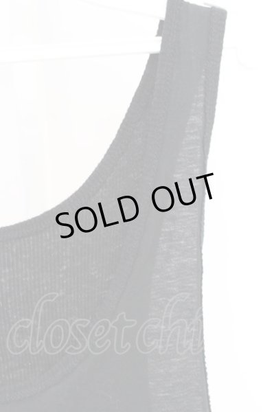 画像3: ROYAL FLASH / バックロングテレコ切り替えタンクトップ F ブラック T-24-01-13-006-RO-to-YM-ZT020 (3)