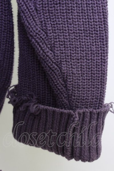 画像3: MAISON SPECIAL / プライムオーバークレイジークラッシュアゼドライバーズニット 02 パープル T-24-01-13-008-MA-to-YM-ZT020 (3)