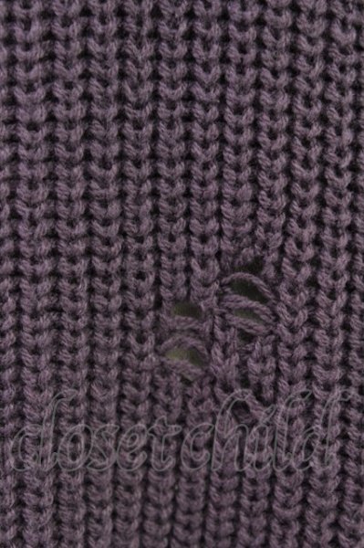 画像6: MAISON SPECIAL / プライムオーバークレイジークラッシュアゼドライバーズニット 02 パープル T-24-01-13-008-MA-to-YM-ZT020 (6)