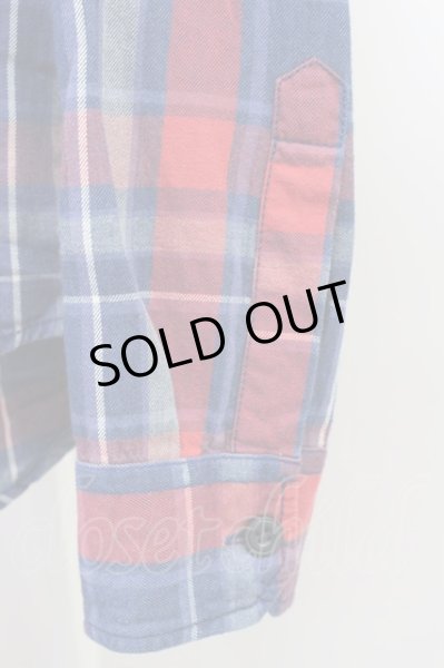 画像5: ZARA / スリムフィットチェックシャツ EU M レッドｘブルー T-24-01-13-011-ZA-sh-YM-ZT416 (5)