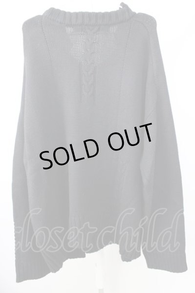 画像2: A.F ARTEFACT / ニット.ローゲージニットプルオーバー 1 ブラック T-24-01-26-002-A.-to-YM-ZT367 (2)