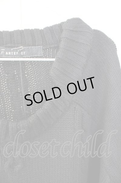 画像3: A.F ARTEFACT / ニット.ローゲージニットプルオーバー 1 ブラック T-24-01-26-002-A.-to-YM-ZT367 (3)