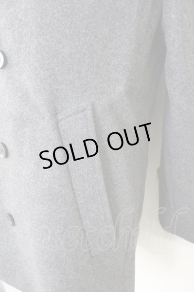 画像6: NO ID. BLACK / コート.フェイクファーショールカラーウールダブル 2 グレー T-24-01-26-005-NO-ou-YM-ZT-M108 (6)